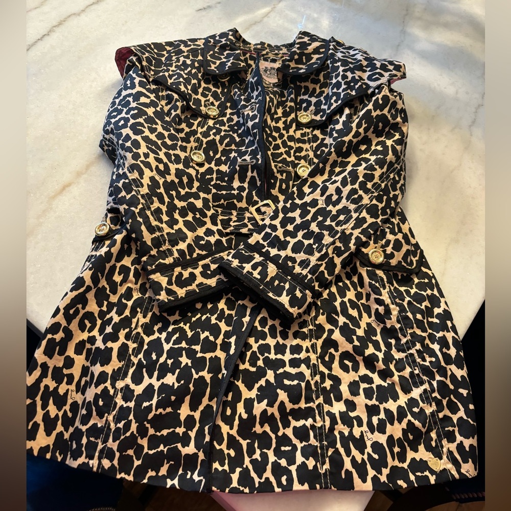 Juicy couture cheetah print jacket